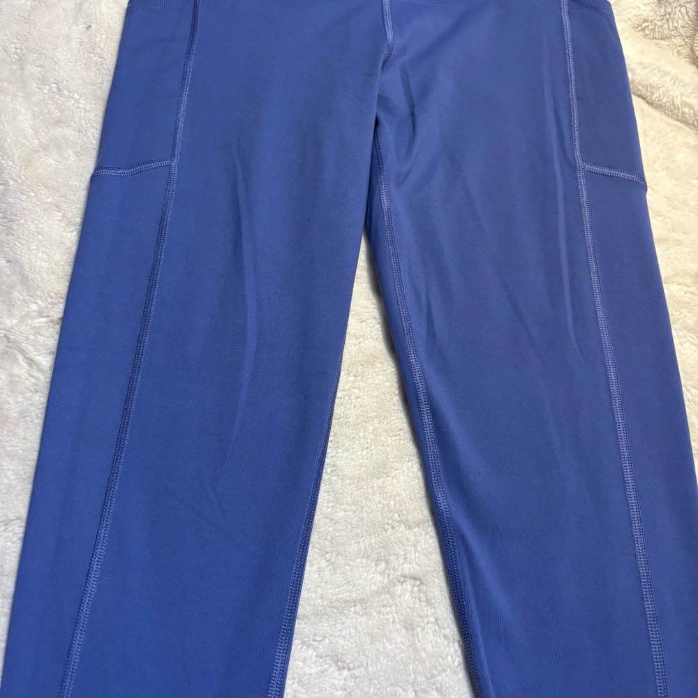 Victoria Sport Leggings Medium Periwinkle Blue Knockout Victoria's Secret 7/8 - Picture 4 of 15